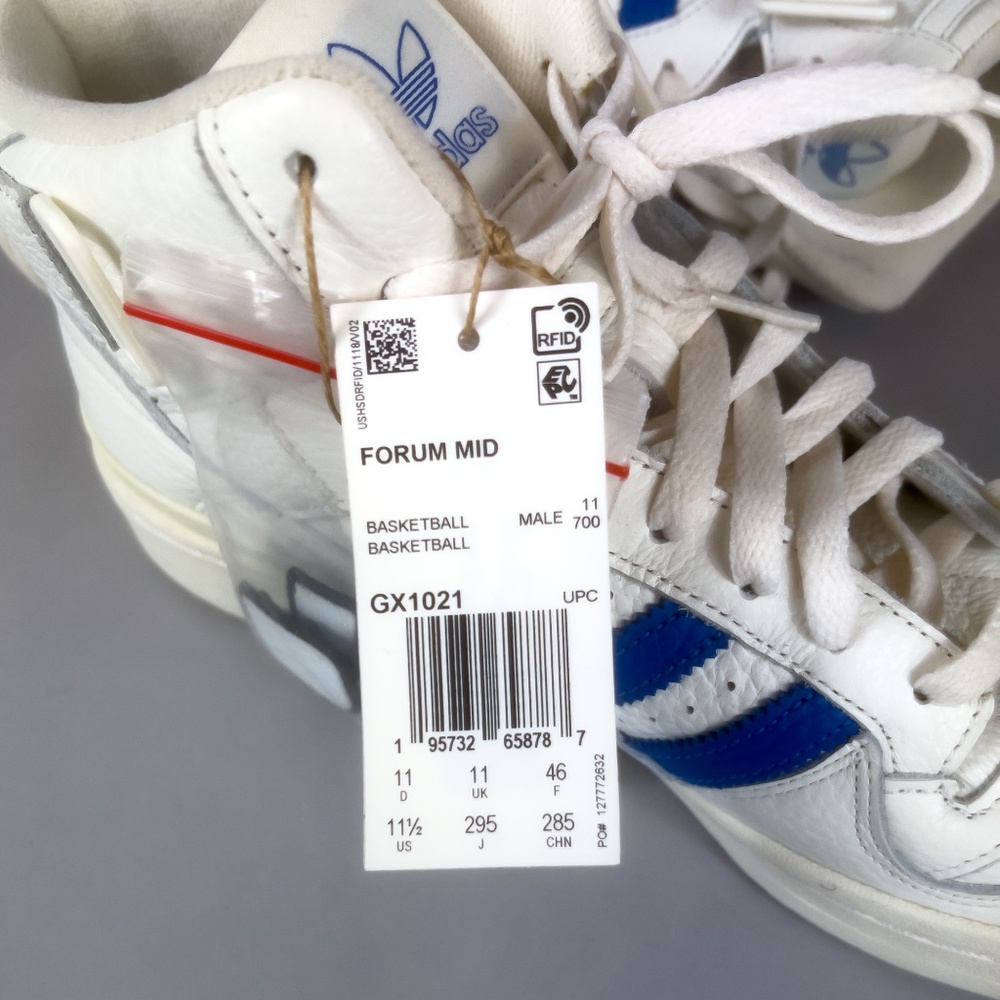 Adidas Originals Mens Basketball Forum Mid sneakers with Patches - Picture 11 of 11
